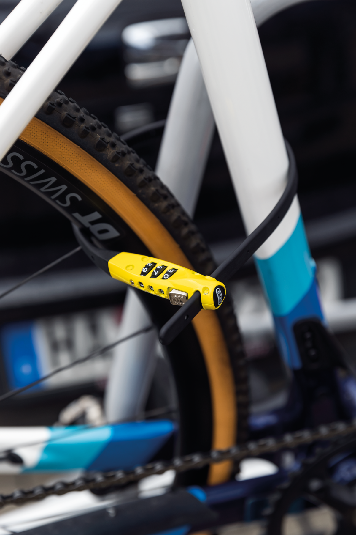 Zámek ABUS Combiflex TravelGuard - žlutý
