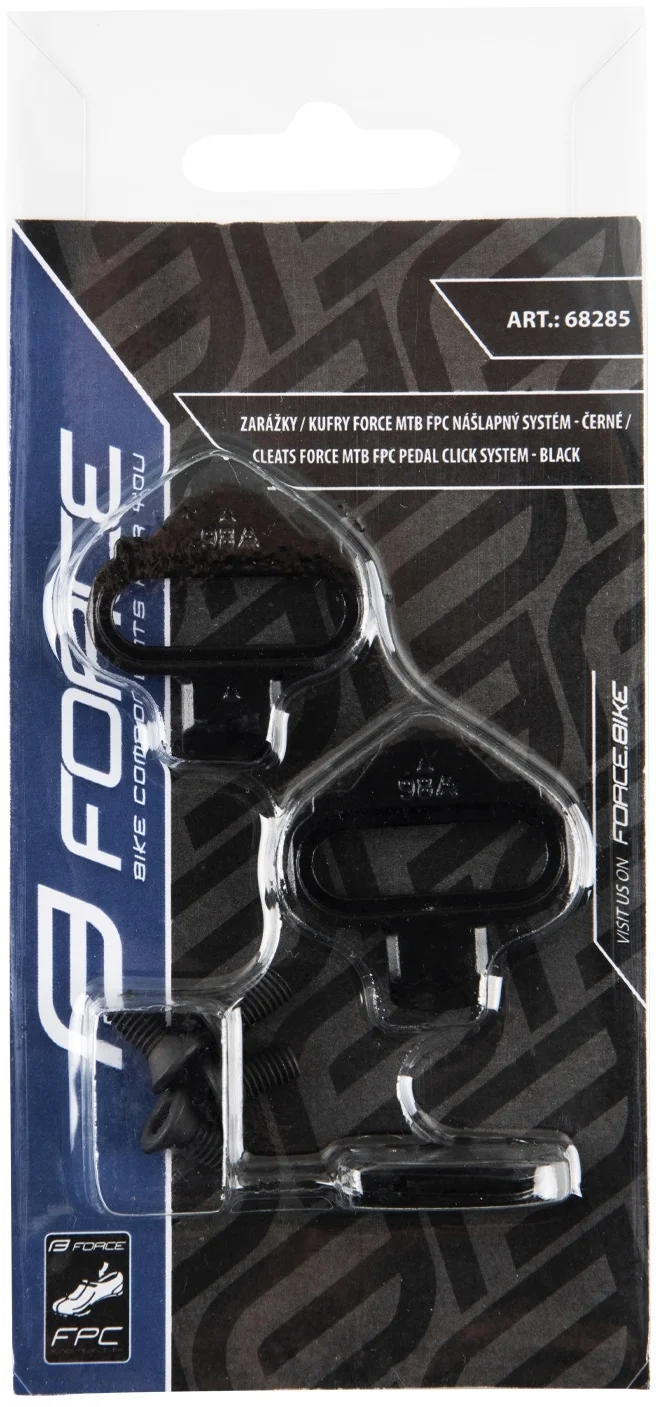 zarážky-kufry MTB FORCE FPC nášlapný systém, černé