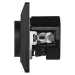 Zásuvka s USB 2,1 A max., antracitová