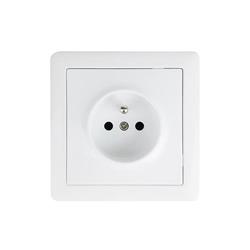 Zásuvka Solight Slim, biela