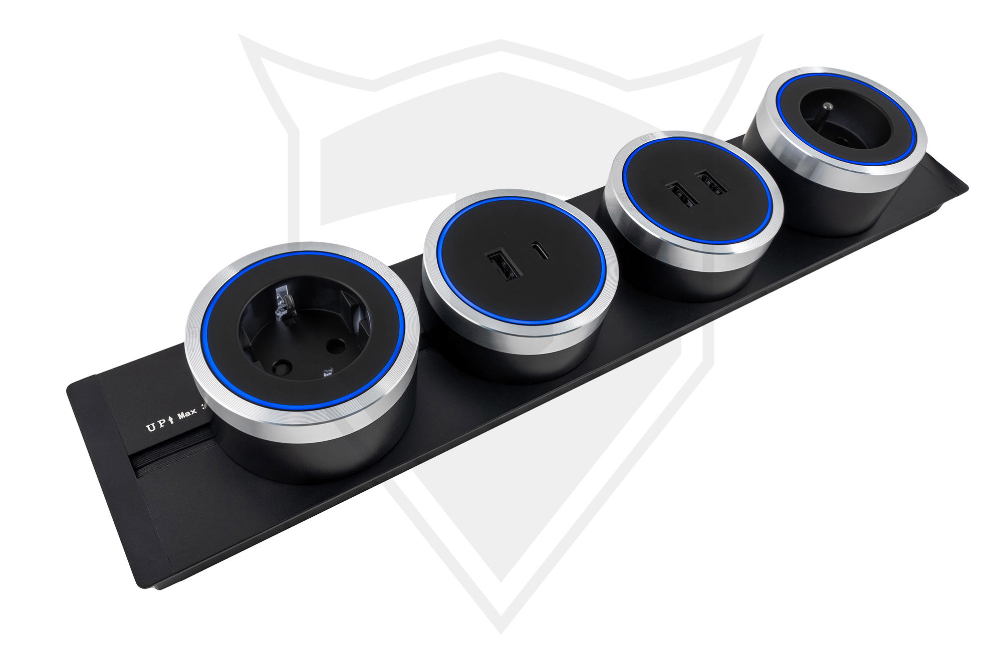 Zásuvkový modul Viking A60, čierny