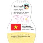 Zdobiť vietnamské bábiky NGOC - Omaľovánky
