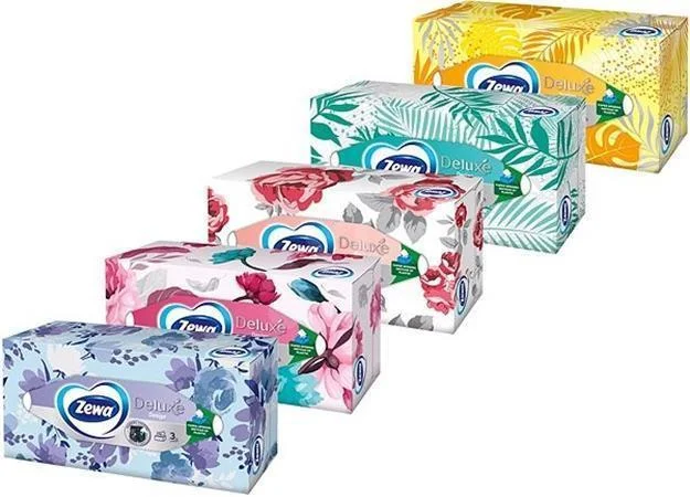 ZEWA Kapesníky "Deluxe", papírové, 3vrstvé, 150ks