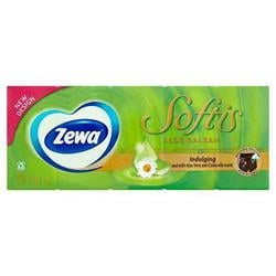ZEWA Papírové kapesníky "Softis", aloe balzám, třívrstvé, 10x9ks