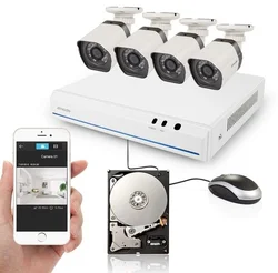 ZMODO sPoE 720p Kit 8kanálový kamerový systém ZM-SS7009D8-S, Recorder+4x720p IR Camera, 1TB