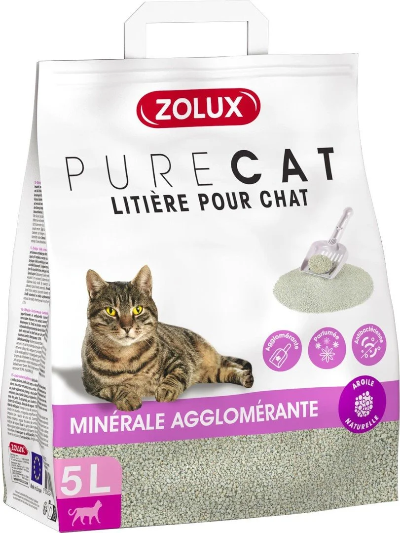 Zolux Podestýlka PURECAT antibacterial scent clump 5l