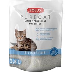 Zolux Podestýlka PURECAT fine silica 3,8l