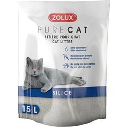 Zolux Podestýlka PURECAT natural silica 15l