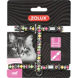 Zolux Postroj pre mačky ARROW nylon čierny