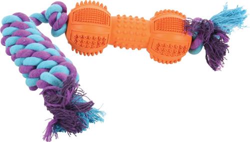 Zolux ROPE BONE guma 35cm mix farieb