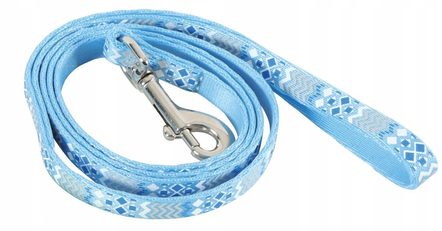 Zolux Vodítko pro kočky ETHNIC nylon modré 1m
