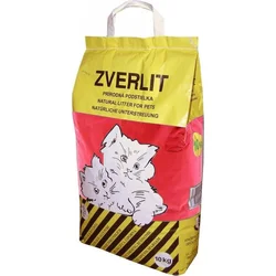 ZVERLIT červená hrubá podstielka pre mačky s vôňou 10kg