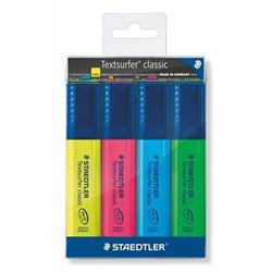 Zvýrazňovač STAEDTLER "Textsurfer classic 364", 4 farby, 1-5 mm