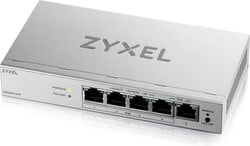 ZYXEL GS1200-5HP v3, 5-portový gigabitový PoE+ webový stolný prepínač, 4x PoE, 68 W