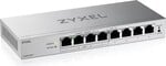 ZYXEL GS1200-8HP v3, 8portový gigabitový PoE+ webový stolný prepínač, 4x PoE, 68 W