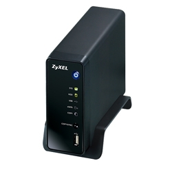 ZyXEL NSA210 Digitální multimediální server pro 1xSATA HDD, 1xGLAN, 2xUSB 2.0, 1xeSATA