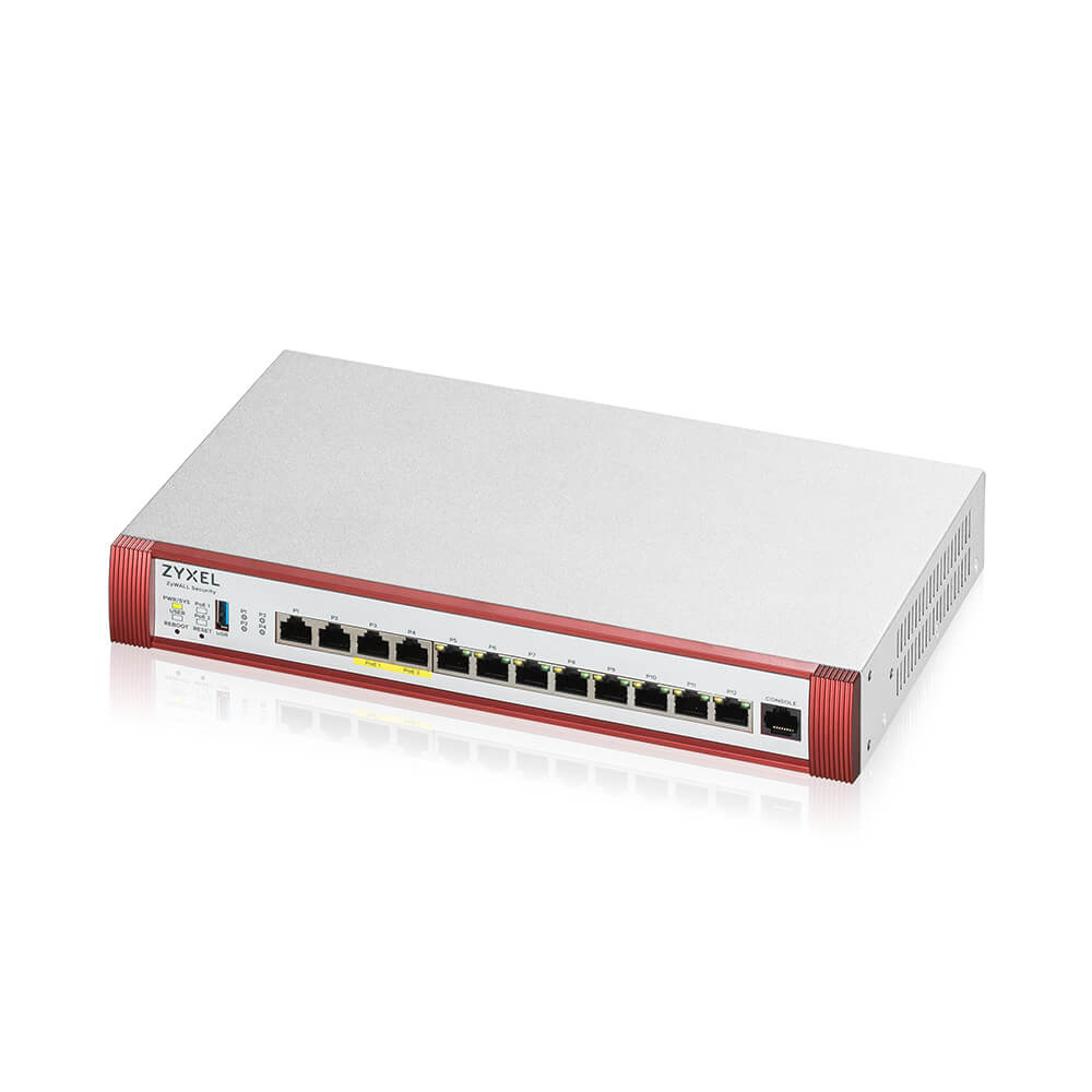 ZYXEL USG Flex 500H,4*2.5Gig.,8*1G,USB,PoE,1 dev.